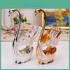 European Spoon Set Coffee Dessert Style Elegant Swan Fruit Scoop Holder Decorative Tableware