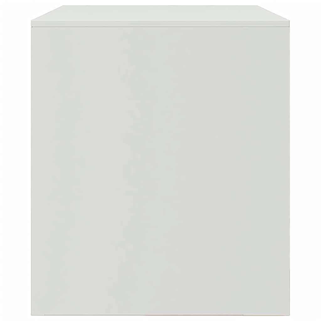 TV Cabinets (2 pcs) White 67 x 39 x 44 cm Steel