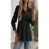 Women Solid Color Fashionable Comfortable Casual Long Sleeve Shirt