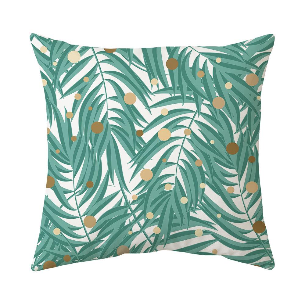 Pillow Nordic Plant Print Pillow Home Sofa Bedside Cushion Square Pillow Case