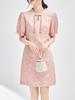 New Chinese Jacquard Butterfly Cheongsam Dress for Women - Retro & Feminine