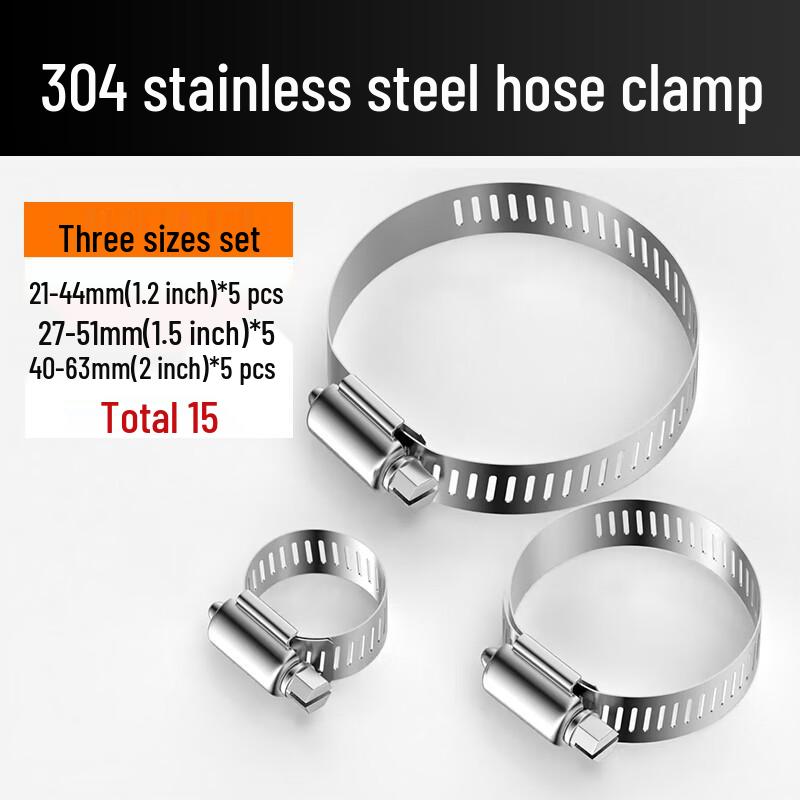 Alliance 304 Stainless Steel Hose Clamp Assortment Set