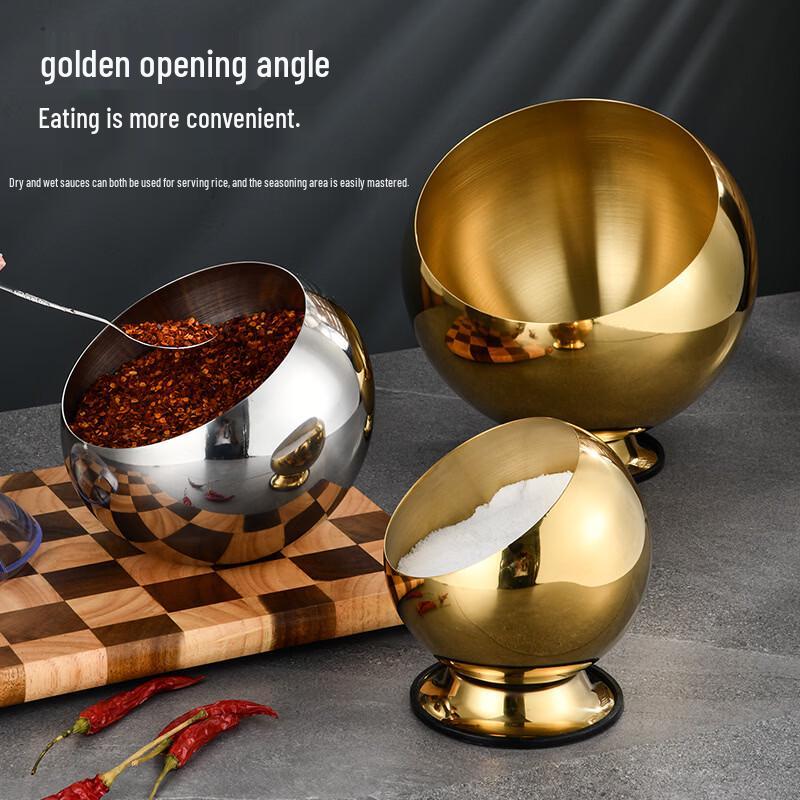 Stainless Steel Commercial Seasoning Dispenser Bowl