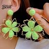 Long Earrings 1 Pair Women Drop Flower-Shaped Sweet Stud Delicate