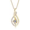 Silvere Glam A High-end Moissanite Necklace And Pure Silver Collarbone Chain Pendant From Europe And America