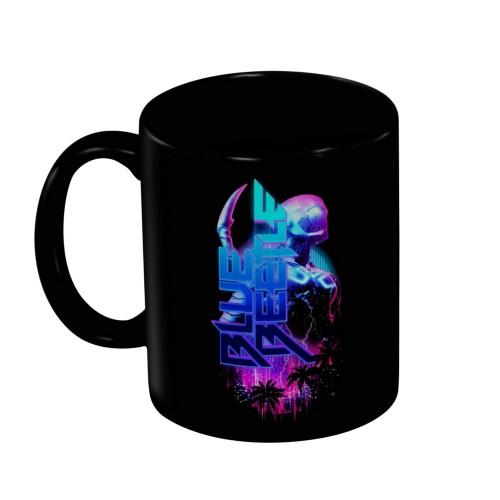 Blue Beetle Palm Trees Mug