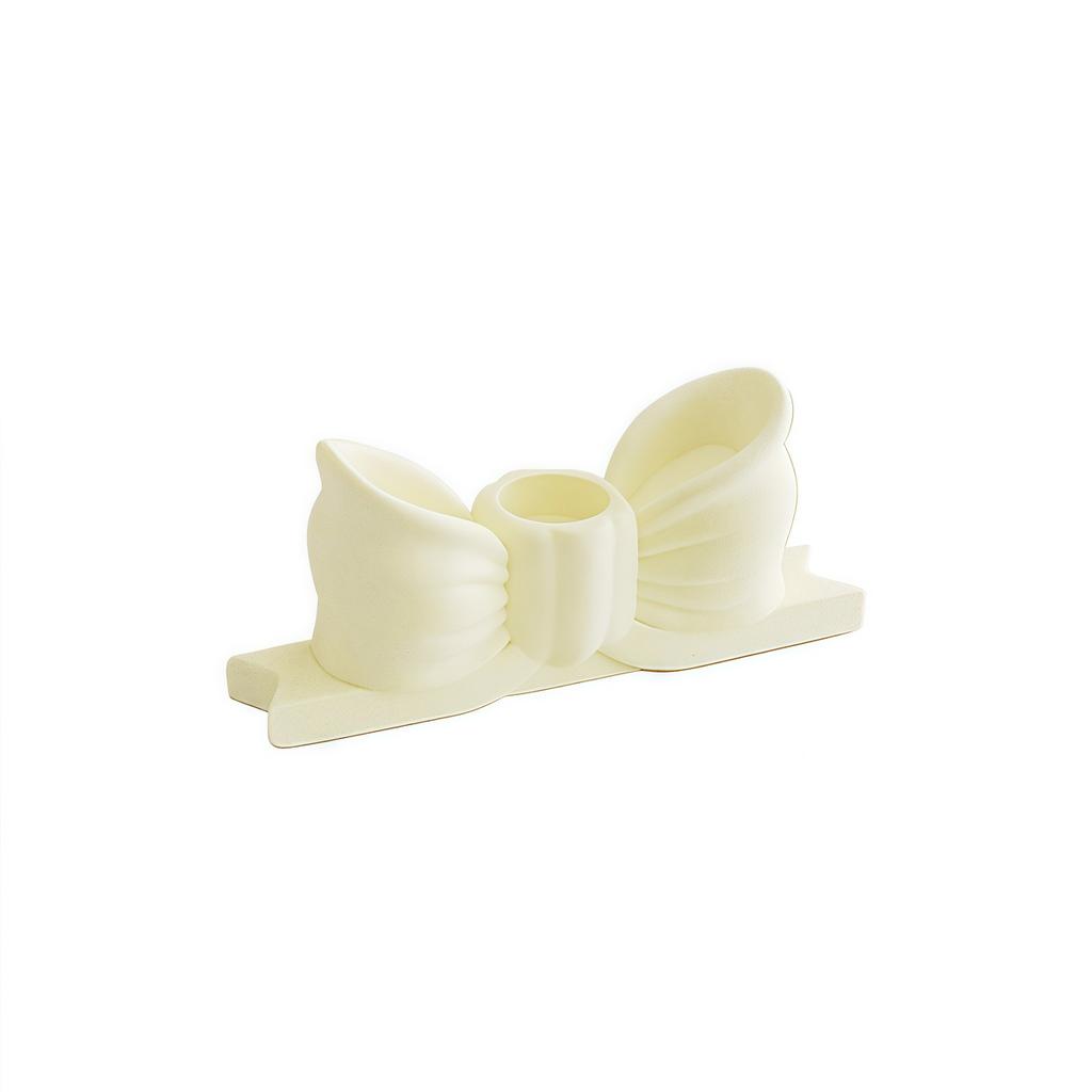 Unique Diy Ornaments Gift Ins Candlestick Holder Vintage Decorative Bow Candle Holder Stylish Craft Mini Stands Aromatherapy