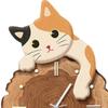 Fun Cat Wall Hanging Clock Decorative Pendulum Style Cute Clock For Home For Bedroom Kids Room Ornament Gift A