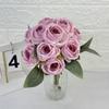 Rose Flower Bouquet For Wedding Photography Home Decor With Silk Material For Celebrations