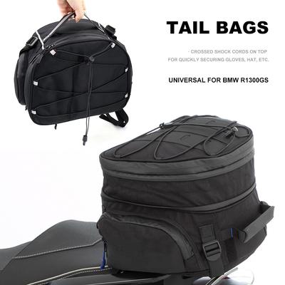 New Motorcycle Accessories Nylon Black Waterproof Tail Bags Back Seat Bags Handbag For BMW R1300GS R 1300 GS R1300 GS R1300gs