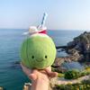 Entzückende Limonaden-Kokosnuss-Stofftiere Niedliches Zitronenwasser Weiches Plüschtier Cartoon-Puppe Heimdekoration Kawaii Tasche Anhänger Geburtstagsgeschenke