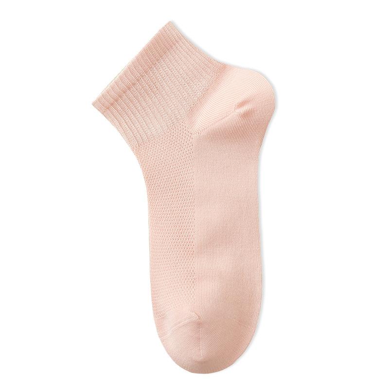 Bai Mian Socks, Boneless Spring and Summer Mesh Short Socks, Mid-calf Socks, Sweat-absorbing Women's Summer Thin Socks