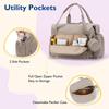Diaper Tote Bag Large Capacity Travel Lightweight Diaper Shoulder Bags Hospital Labor Delivery Baby Handbag with Pacifier Case