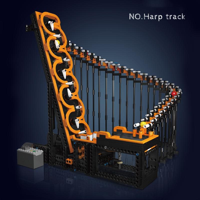 MOULD KING 26008 Creative Construction Toys Harp Track with Ball Building Blocks MOC Bricks Educational Toys for Kids and Adults