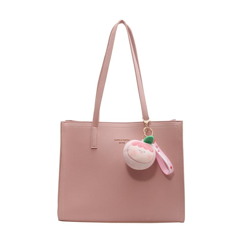 Large Capacity Fashion Simple Handbag Bag Women's Spring and Summer Niche Texture Tote Bag Casual Versatile Shoulder Bag