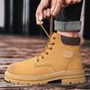 Winter High Top Men Boots British Style Fashion Men Casual Shoes  Breathable Comfortale Men Ankle Boots No-slip Mens Work Boots