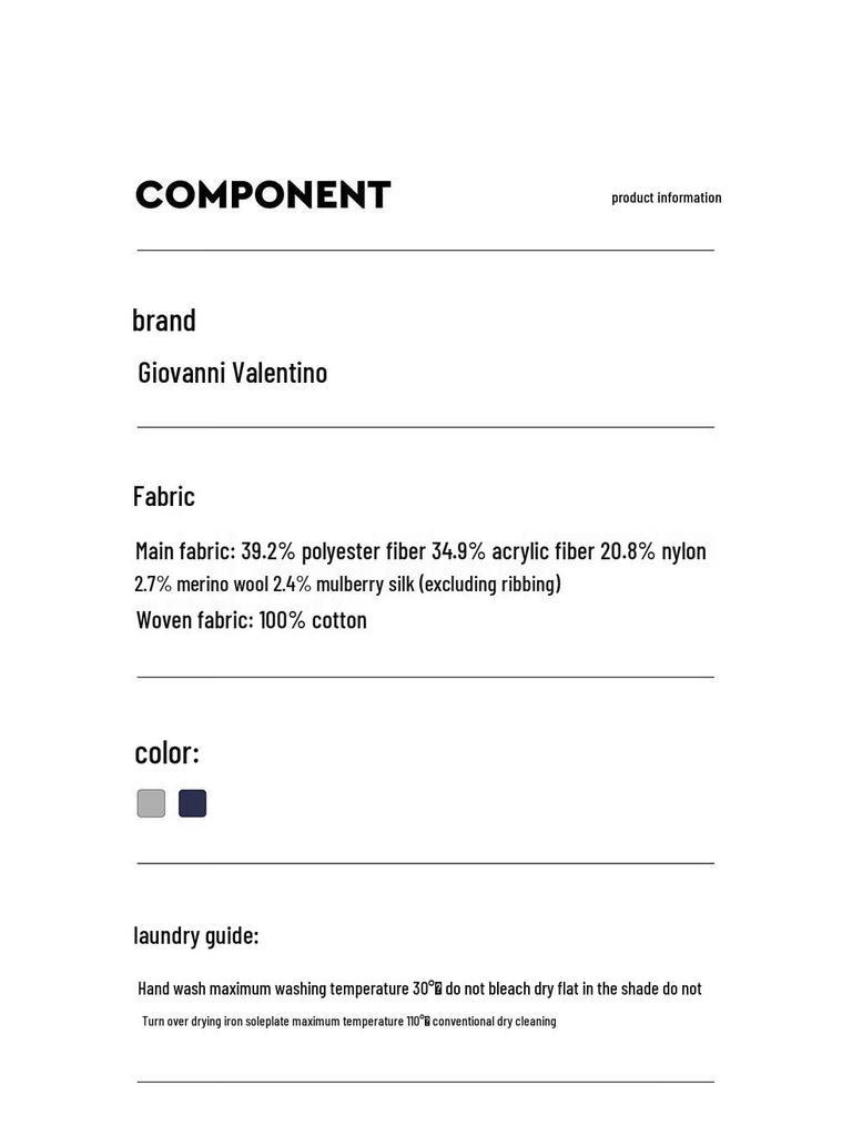 GIOVANNI VALENTINO Women's Faux Two-Piece Patchwork Polo Collar Knit Sweater