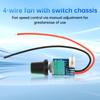 DC5-12V Manual Four-Wire PWM Fan Speed Motor Controller Board With Knob Switch Electrical Equipment Governor Module