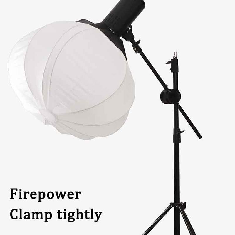 Suporte Giratório de Cabeça Simples/Dupla para Estúdio Fotográfico Boom Braço Refletor Suporte Cabeça de Grip Ângulo Grampo Polo de Fotografia