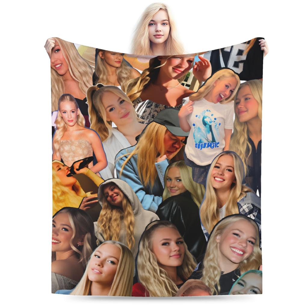 Freya Skye British Singer Actress  Warm Soft Blanket  Child Plush Throw Blanket Fluffy Living Room Flannel Bedspread Sofa Bed