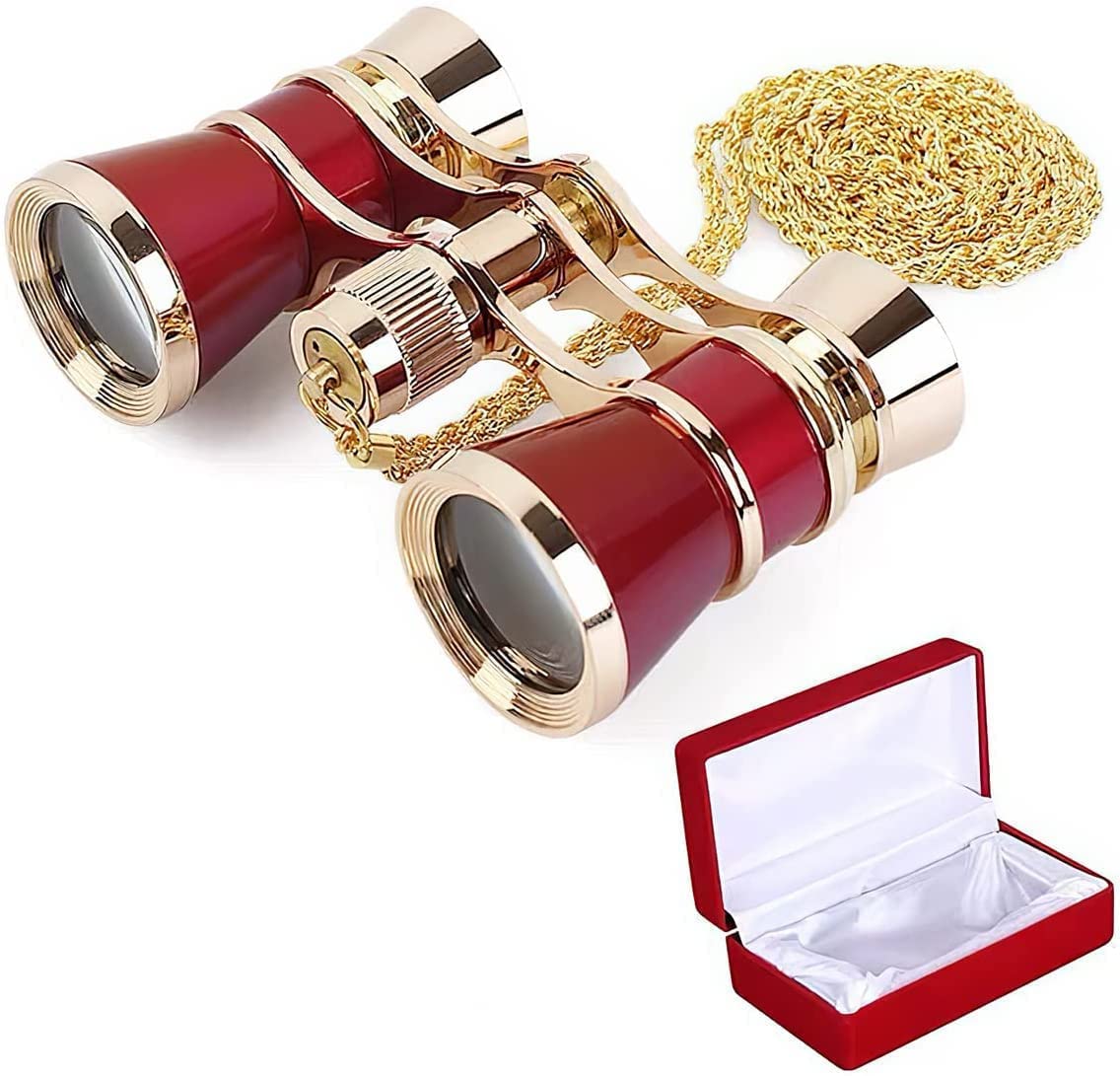 

Біноклі для живого концерту Опера Опера Для сцени Зберігання Металевий ланцюжок Центр Спостереження за феєрверками Жіночі виступи, Біноклі, Окуляри, Легкі, червоний