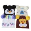 1-6Children's Autumn and Winter Christmas Cartoon Knit Hat, Super Elastic Beanie with Pom-Pom, Warm Pullover Hat