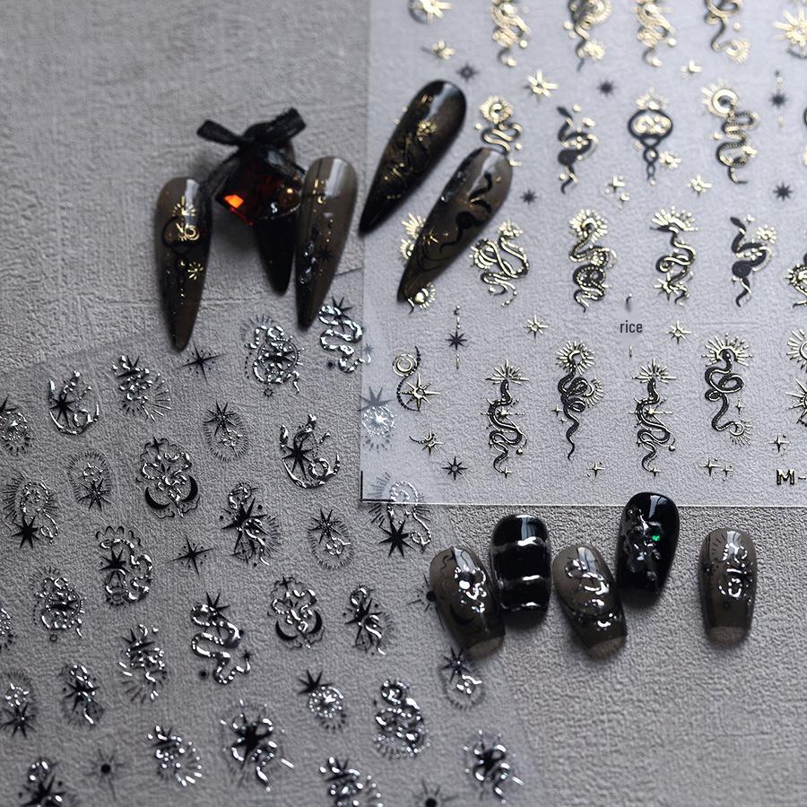 

Cartoon Cool Iron-on Nail Art Stickers - Hot Stamping Series M-789