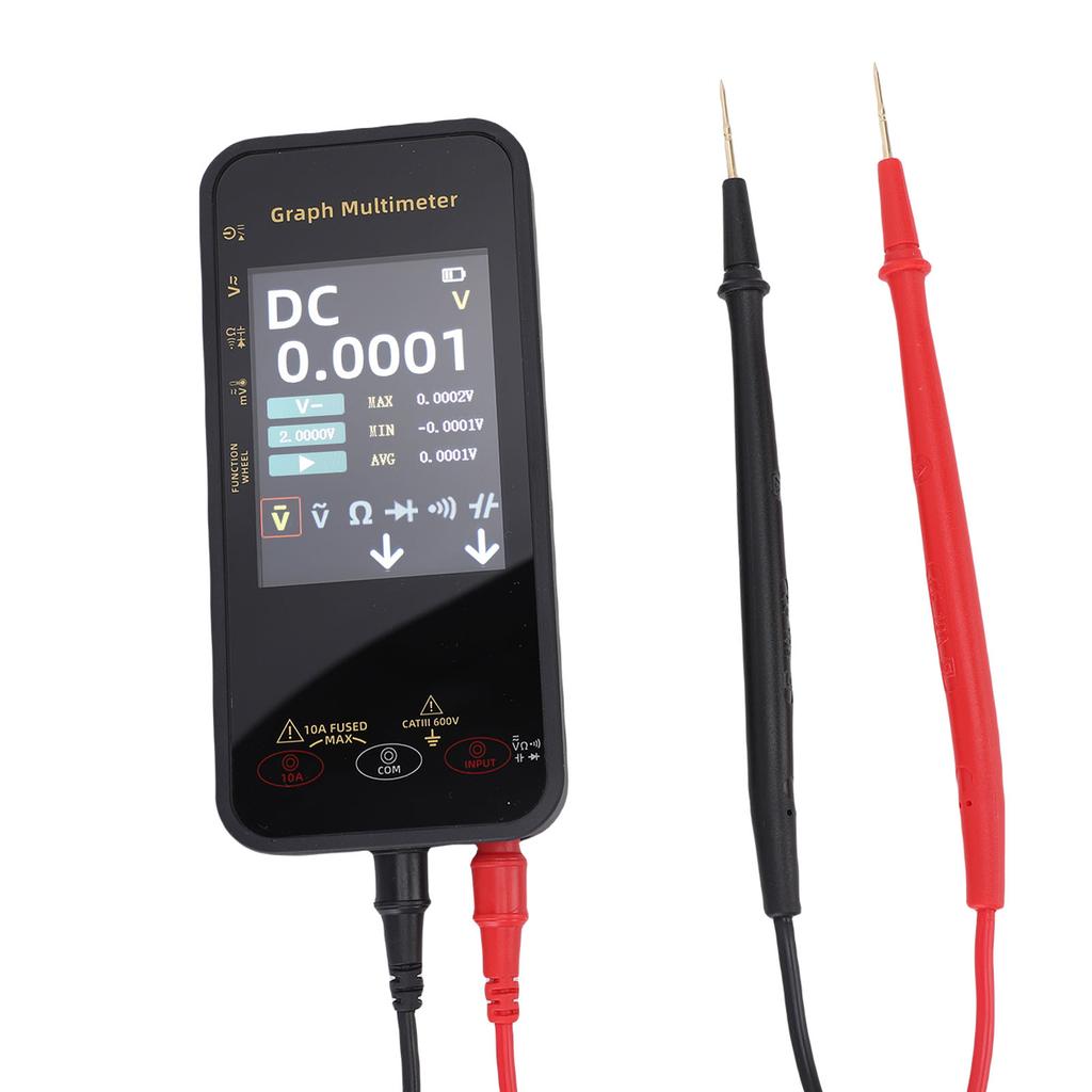 Smart Multimeter 3.2 Inch Screen Anti Burning 20000 Counts Voltage Resistor Temperature Capacitance Meter