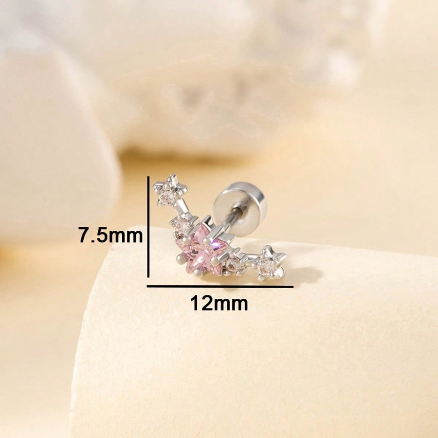 Серьги Нишевые Высококачественные Серьги Пятиконечная Звезда модные минималистичные Серьги из Титановой Стали Изогнутые Серьги