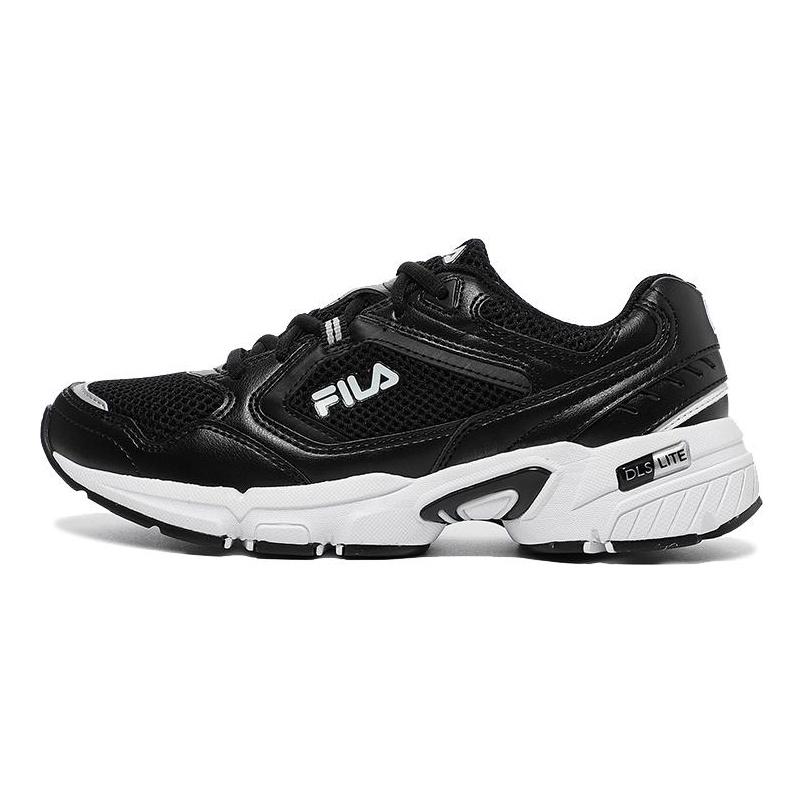 FILA Textile, Mesh Low top Running Shoes Unisex Black Korean Style 1RM01141D_021