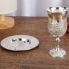 Wijnglazen Embossed Kasteel Legering Gepolijst Vodka Glaasje Sap Likeur Champagne Kelk 300ml Tumbler Feest Bruiloft Mini Drinkgerei