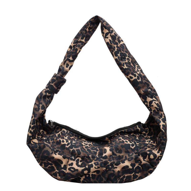 Stylish Children's Leopard Print Crossbody Bag Large Capacity For Boys And Girls