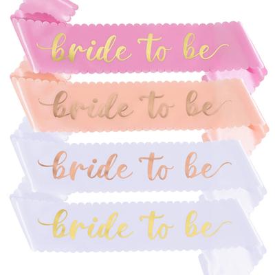 Ruffled Strap Bride-to-Be Wedding Sash