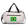 Fitness Bag Yoga Sports Waterproof Multifunctional Adjustable Shoulder Strap for Outdoor Football Bags Brazil Flag Printed Bags