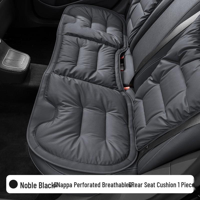 Luxury Nappa Leather Non-Slip Car Seat Cushions for Five-Seater - Thickened Design for Front and Rear Seats