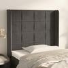 Headboard - Maison Exclusive - Dark Grey - Soft Velvet - Adjustable Height