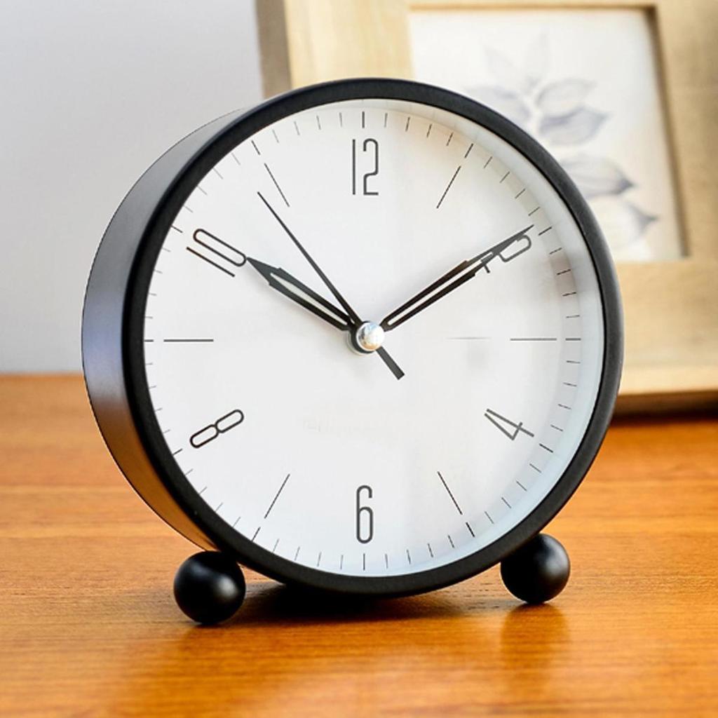 2025 Children's Creative Mute Mini Metal Luminous Alarm Clock - Simple & Compact Bedside/Desk Clock