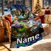 Custom Name Personalized Plants vs. Zombies Print Blanket, Home Decor, Bedroom, Sofa, Camping, Couch, Gifts for Birthday Christmas