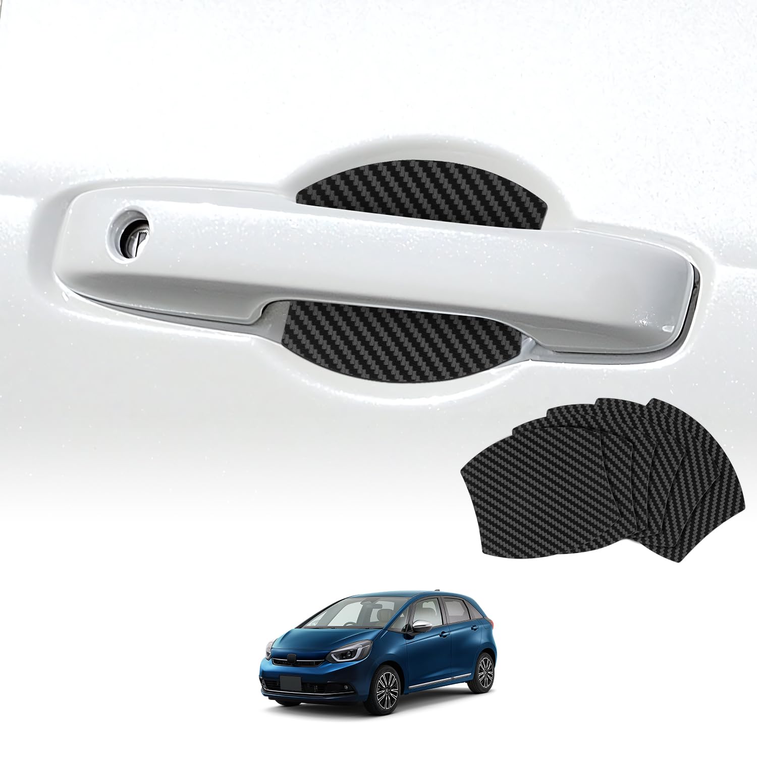 

AUTO SPEC Door Handle Protectors with Magnets for Honda New Fit GR Series Generation 2020 Door Handle Parts Accessories Exterior Door Handle Scratch чёрный