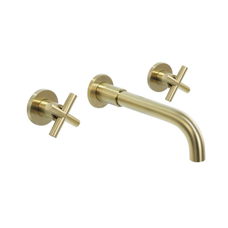 Brass Bathroom Faucet Embedded Hot and Cold Double Control Faucet Concealed Basin Faucet Concealed Golden Mixer Tap