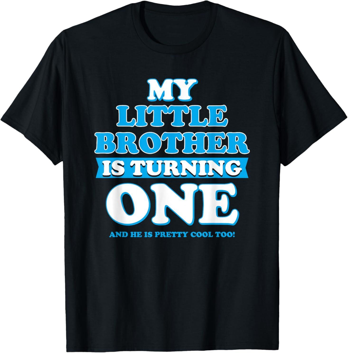 1st Birthday Little Brother Is Turning One T-Shirt Unisex T-Shirt L