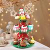 Christmas Cupcake Stand for Holiday Parties Cupcake Holder 3 Tier Dessert Tower Tray for Donut Candy Treat Dessert Pastry Cookie