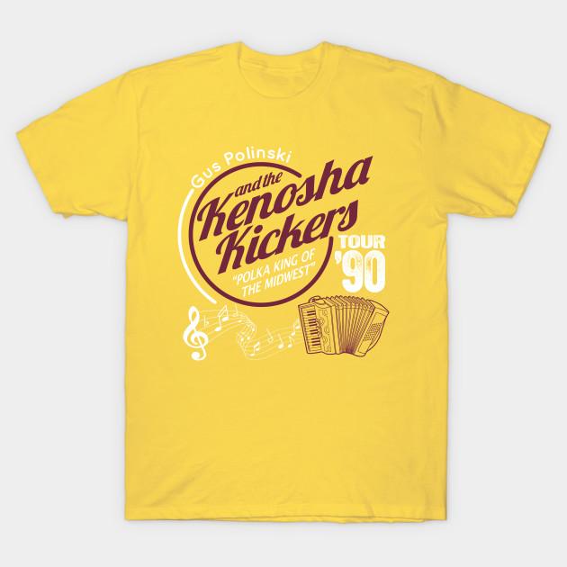 

Мужская черная футболка с принтом Gus Polinski And The Kenosha Kickers Печать на трансферной бумаге без вырезания Хлопковая футболка M жёлтый