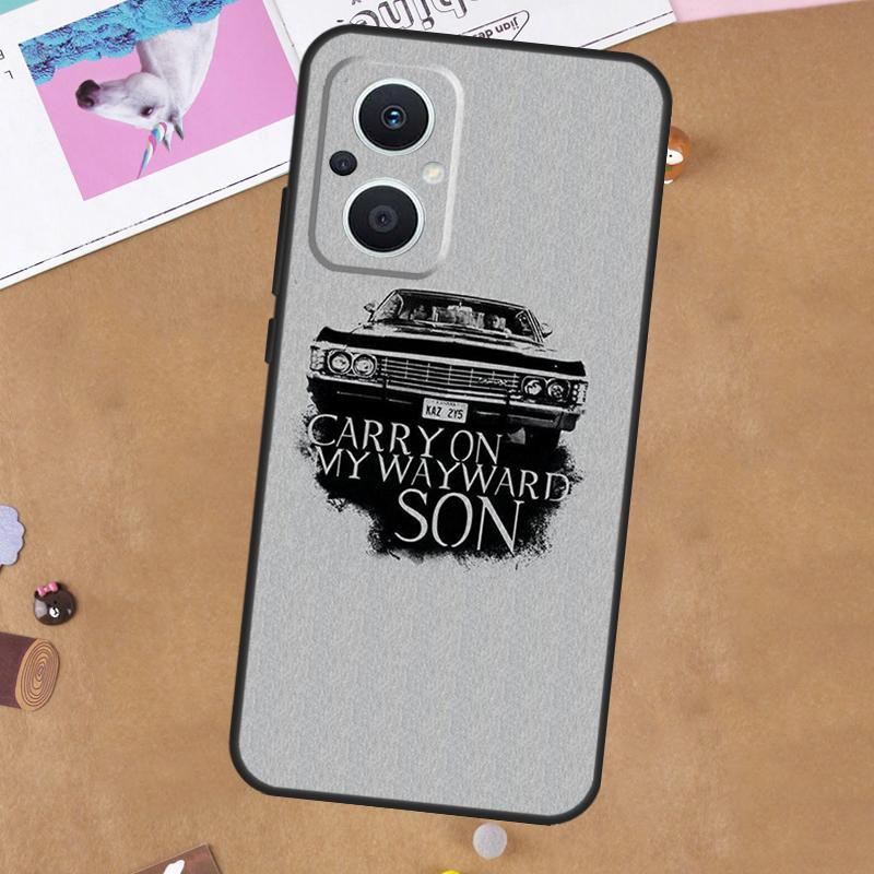 Supernatural CARRY ON MY WAYWARD SONS Case For OPPO Reno 4Z 5Z 8T 10 11 Pro 11F 5 6 7 8 Lite OPPO Find X5 X6 Pro X2 X3 Neo Cover