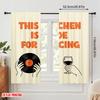 2pcs 2D flat printing Window Curtains Vintage Kitchen Vinyl Dance Wine Polyester Without Electricity Holiday Decorations Use for