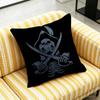 For Fish Cat Skull Pirate Jack Rackham Jolly Roger Throw Pillow Cover Case Custom Decorative Pillowcase Accent Cushion Covers