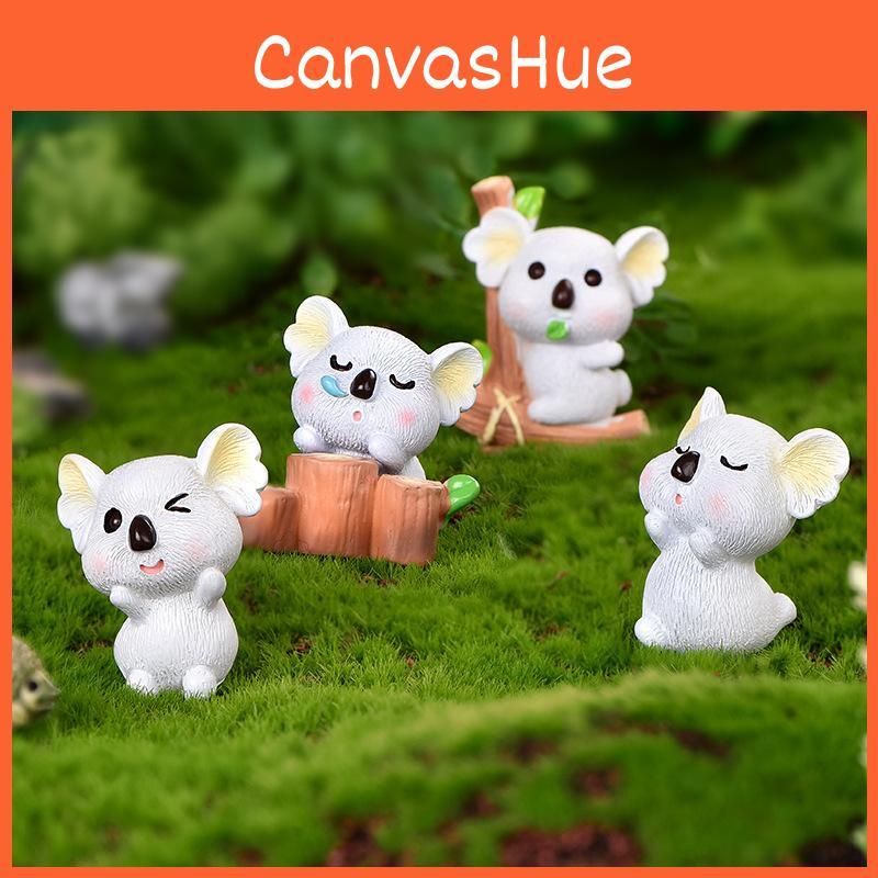 Sweet Resin Koala Figurine Cute Micro Landscape Diy Crystal Ball Garden Decor Piece