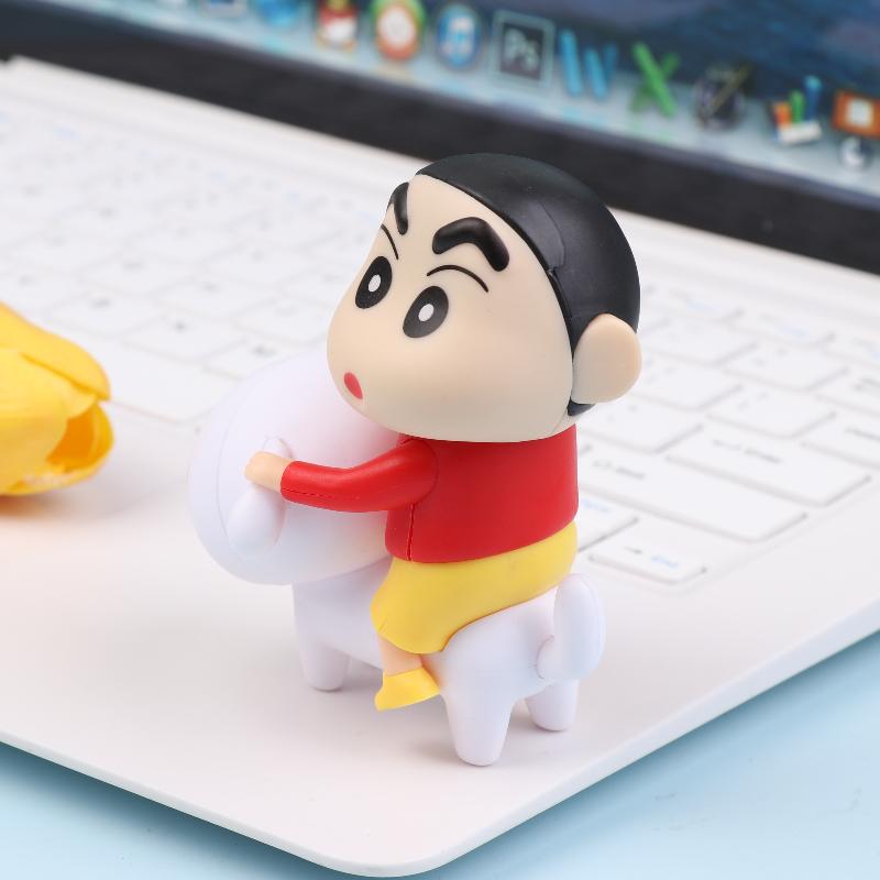 Crayon Shin-Chan Anime Figure Ornaments Toy Cartoon Anime Doll Kawaii Cute Dolls Model Toy Desktop Ornaments Home Decoration