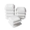 Biodegradable Three-Compartment Bento Box with Hinged Lid