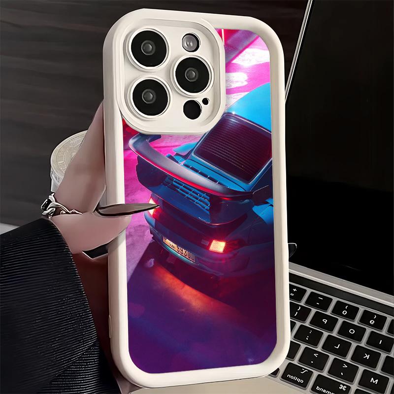 Phone Case for iPhone 17 Air 16E 15 16 Pro Max Sports Car RWB Cool Cover 14 Plus 13 12 Mini Soft Shell Silicone Fundas